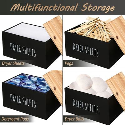 Εργαλεία δώρων Μαύρο κουτί από ξύλο Κωνέτορας ορθογώνιο Σύγχρονο χώρο εξοικονόμηση φύλλα Διανομέας