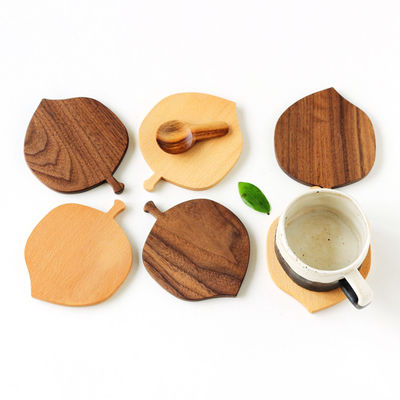 10X0.9cm Custom Sublimation Coasters για ποτό Γύρω μπαμπού ξύλο Coaster Mats Pads
