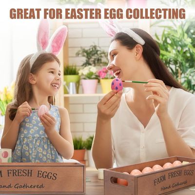 Ρωστικό ξύλινο κιβώτιο αυγών για 12 φρέσκα αυγά