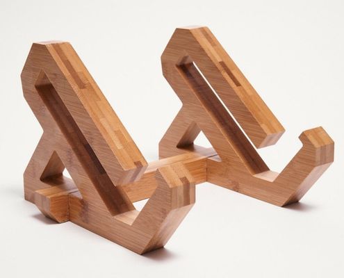 Ρυθμίσιμο στέλεχος φορητού υπολογιστή από μπαμπού για σημειωματάριο και δίσκο φορητού υπολογιστή σε βολικό σχεδιασμό