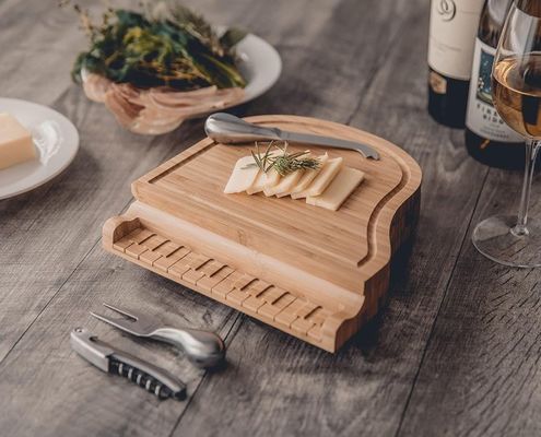 BAMBOO Cheese Board Knife Set κομψό σχεδιασμό για τεμάχια κοπής και πλαίσια ζαχαροπλαστικής