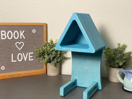 Εύκολοι κάτοχοι αποθήκευσης ράφια εκτύπωση με μεταξοειδή οθόνη βιβλιοθήκη κάτοχος σελίδας για βιβλία