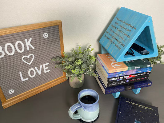 Εύκολοι κάτοχοι αποθήκευσης ράφια εκτύπωση με μεταξοειδή οθόνη βιβλιοθήκη κάτοχος σελίδας για βιβλία