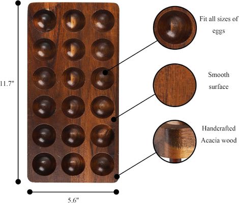 Οργάνωση κουζίνας Οικιακή συσκευή Διπλό στρώμα ξύλινο δίσκο με προσαρμοσμένο λογότυπο