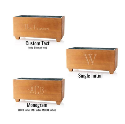 Προσαρμοσμένο λογότυπο κουβά ψύξης σαμπάνιας για επέτειο ξύλινο δώρο Προσαρμοσμένο σχέδιο