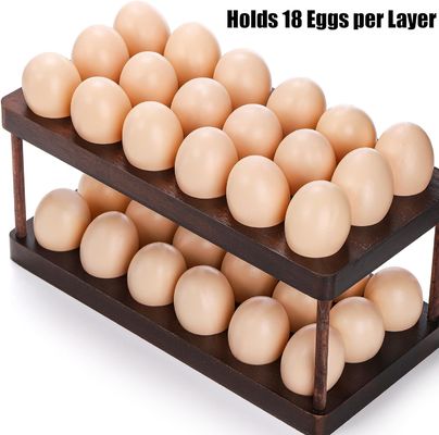 Οργάνωση κουζίνας Οικιακή συσκευή Διπλό στρώμα ξύλινο δίσκο με προσαρμοσμένο λογότυπο