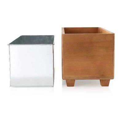 Προσαρμοσμένο λογότυπο κουβά ψύξης σαμπάνιας για επέτειο ξύλινο δώρο Προσαρμοσμένο σχέδιο