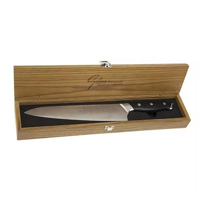 Κουτί ξύλινου μαχαιριού χειροποίητο Custom Knife Rectangular Solid Wood Wine Bottle Box Για κουζίνα