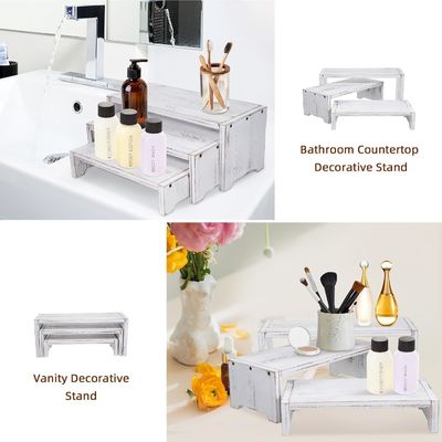 Οικιακή διακόσμηση και δώρα Λειτουργικό σχεδιασμό 3-επίπεδα ξύλινο χαλκό Cupcake Dessert Display Riser