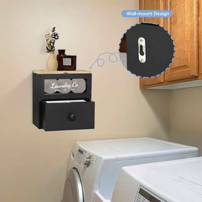 Βιομηχανικός οργανωτής σπιτιού Προσαρμοσμένο OEM στεγνωτήρα φύλλων από στερεό ξύλο Κουβάκια πλυντηρίου Κουτί αποθήκευσης