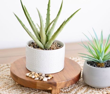 Ακακία ξύλινος ανυψωτήρας στρογγυλό βάθρο βάθρο ξύλινο βάθρο για την οθόνη της κουζίνας