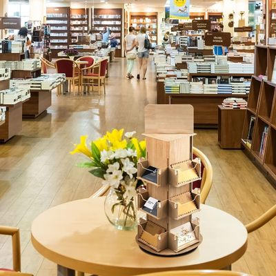 Έπιπλα καθιστικού 3 Επίπεδο 4 Τριφοκλιτικό ξύλινο περιστρεφόμενο ράντι με 360 περιστροφές