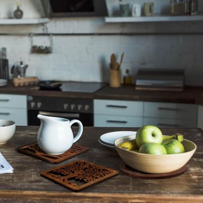 Τετράγωνο Στρογγυλό Κρατητή Τριβιών Δέντρων Λούξυ Στυλ Σχεδιασμού