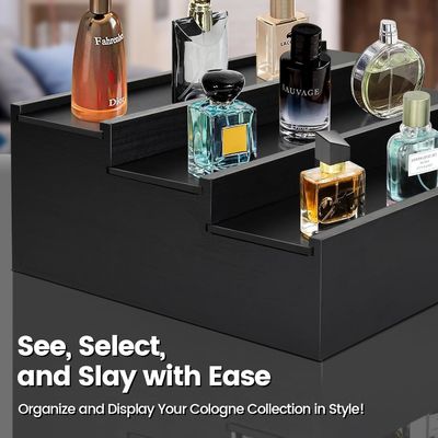 Τρίτο επίπεδο Κολωνία Stand Perfume οργανωτής με κρυμμένο Comp Προσαρμοσμένο λογότυπο αποδεκτό