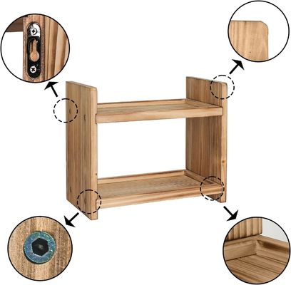 Κρατήστε τα μπαχαρικά σας βολικά και οργανωμένα με αυτό το ξύλινο ράφι μπαχαρικών