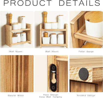 Κρατήστε τα μπαχαρικά σας βολικά και οργανωμένα με αυτό το ξύλινο ράφι μπαχαρικών