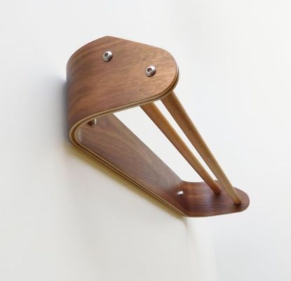 Προσαρμοσμένη ξύλινη διπλή μπάρα πετσέτας σύγχρονο ράφι πετσέτας μπάνιου με τοίχο ξύλινο ράφι