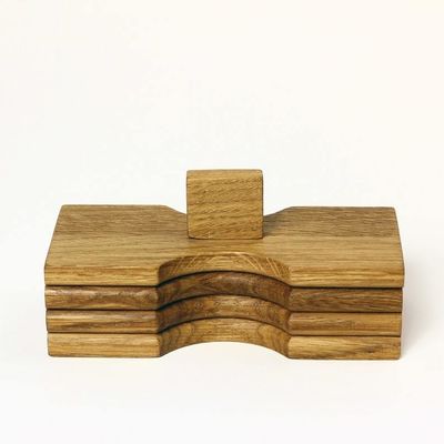 Προσαρμοσμένο βάζο μπαχαρικών με σχήμα υψηλής χωρητικότητας ξύλινο κουτί συσκευασίας μπαχαρικών