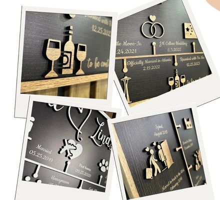 Γυμναστική από ξύλο Προσαρμοσμένη ιστορία αγάπης Χρονοδιάγραμμα διακόσμηση όπως το επιθυμείτε