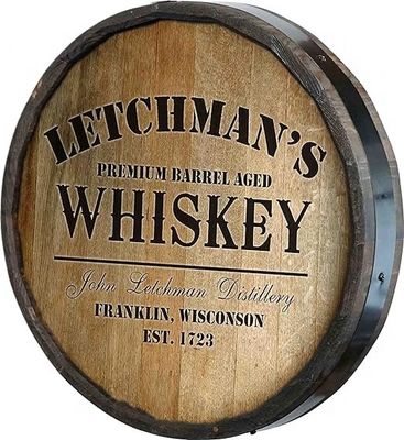 Πλαστική Εκτύπωση Διαχείριση ξύλινων βαρελιών Διακόσμηση τοίχου Σημείωση μπάρας για κρασί και μπύρα