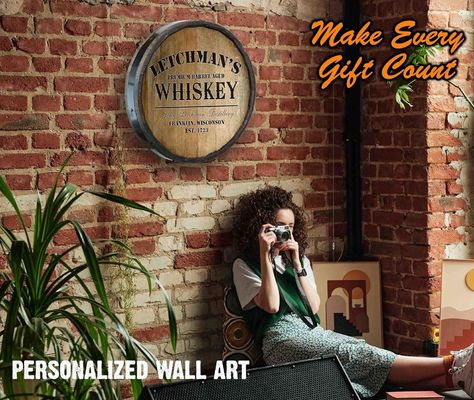 Πλαστική Εκτύπωση Διαχείριση ξύλινων βαρελιών Διακόσμηση τοίχου Σημείωση μπάρας για κρασί και μπύρα