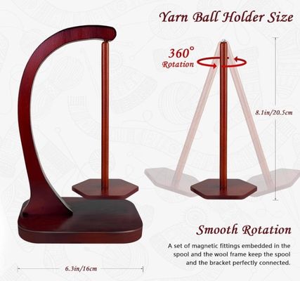 Μηχανισμός στροβιλισμού μαγνητικού μετάλλου Στροβιλιστής ξύλινου νήματος για πλέξιμο και κροσέ