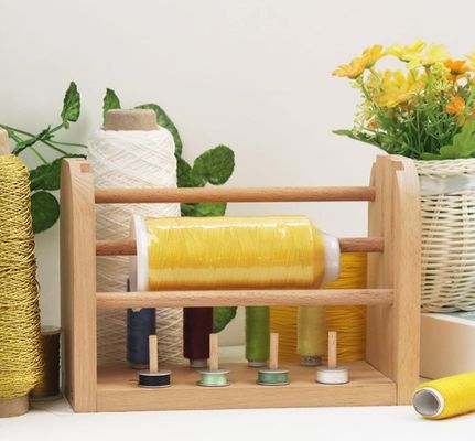 202406 Κρατητής τροχιάς από ξύλινο νήμα Τήχος τροχιάς αποθήκευσης ράφης Στροφή σφαίρας ελκυστήρας συμπαγής