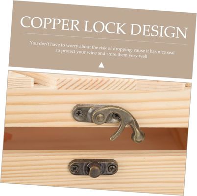 Προσαρμοσμένο λογότυπο Αποδεκτό ξύλινο κουτί κρασιού για μπουκάλι κόκκινου κρασιού