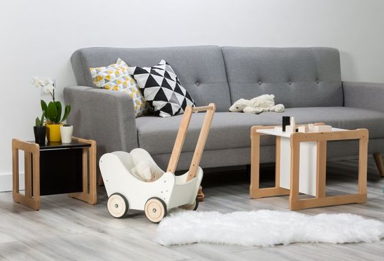 Προσαρμοσμένο λογότυπο Διαστημική λειτουργία εξοικονόμησης 202406 Montessori ξύλινη πολυλειτουργική καρέκλα