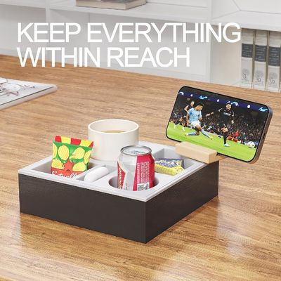 Αδιάβροχο Αντιδιαρροϊκό ξύλινο καναπέ Κρατητή Κύπελλο Τράβηγμα για κρεβάτι καναπέ Οργανωτής χειροποίητο