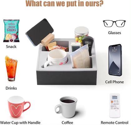 Αδιάβροχο Αντιδιαρροϊκό ξύλινο καναπέ Κρατητή Κύπελλο Τράβηγμα για κρεβάτι καναπέ Οργανωτής χειροποίητο