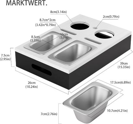 Προσαρμοσμένο λογότυπο Αποδεκτό δημοφιλές καναπέ μπαρ σνακ κουτί καναπέ διοργανωτής για πλάγια τραπέζια