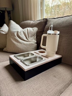 Προσαρμοσμένο λογότυπο Αποδεκτό δημοφιλές καναπέ μπαρ σνακ κουτί καναπέ διοργανωτής για πλάγια τραπέζια