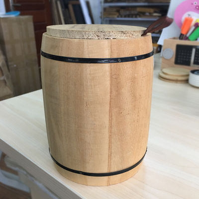 Προσαρμοσμένο λογότυπο αποδεκτό 12.5x16cm Paulownia ξύλινο βαρέλι για τους πελάτες σας