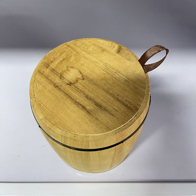 Προσαρμοσμένο λογότυπο αποδεκτό 12.5x16cm Paulownia ξύλινο βαρέλι για τους πελάτες σας