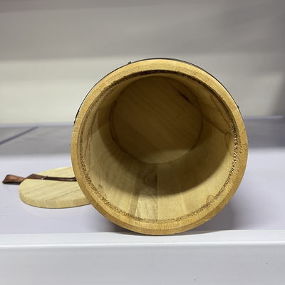 Προσαρμοσμένο λογότυπο αποδεκτό 12.5x16cm Paulownia ξύλινο βαρέλι για τους πελάτες σας