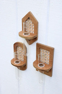 Εγκλωβισμένη από τοίχο υδραυλική φυτεύτρια Boho Φυτεύτρια με εκτύπωση με νήμα μετάξι