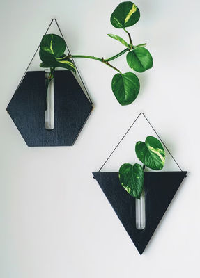 Σταθμός πολλαπλασιασμού Μοντέρνο μίνι ξύλινο κουτί τοίχωμα φυτεύτη για βάζες βεράντα και τοίχου διακόσμηση