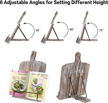 Ξύλινο ράφι ανάγνωσης Γραφείο ημερολογιακό ράφι με στερεό ξύλο και δωρεάν δείγμα