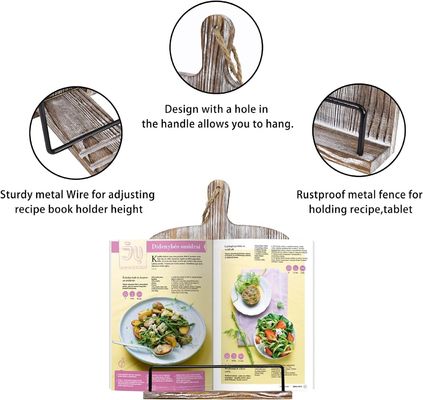 Ξύλινο ράφι ανάγνωσης Γραφείο ημερολογιακό ράφι με στερεό ξύλο και δωρεάν δείγμα