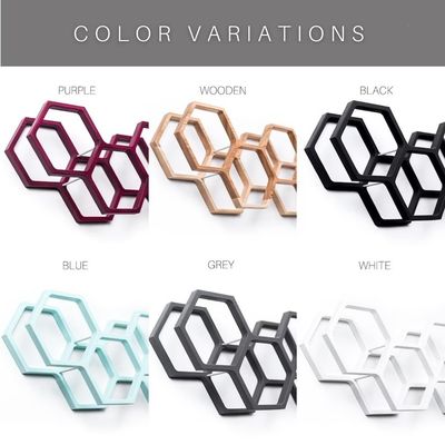 Ξύλινο ράφιο κυλίνδρων τουαλέτας με τοίχο τοποθέτησης υφασματικό ράφι αποθήκευσης σε σχεδιασμό μέλιτος