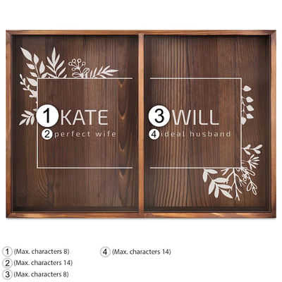 Προσαρμοσμένο ξύλινο κουτί για την επέτειο και το δώρο γάμου