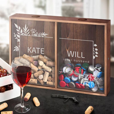 Προσαρμοσμένο ξύλινο κουτί για την επέτειο και το δώρο γάμου
