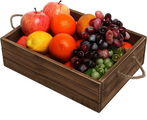 Περιβαλλοντικά ρουστίκ κουτί δώρων από καφέ ξύλο με λαβίδες για οικολογικά συνειδητούς αγοραστές