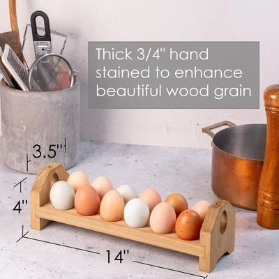 Δισκίο από ξύλινο κουτί αυγών χειροποίητο μπαμπού ή προσαρμοσμένο ξύλινο κάλυμμα αυγών για κουζίνα αγροκτήματος