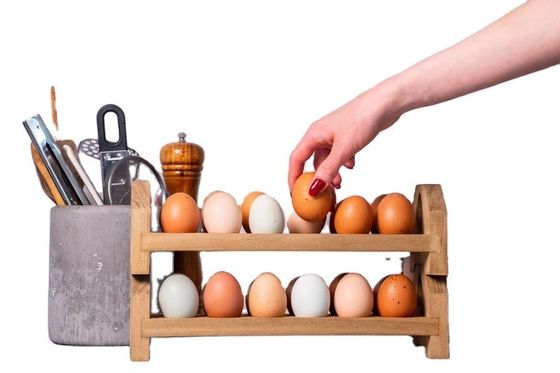 Δισκίο από ξύλινο κουτί αυγών χειροποίητο μπαμπού ή προσαρμοσμένο ξύλινο κάλυμμα αυγών για κουζίνα αγροκτήματος