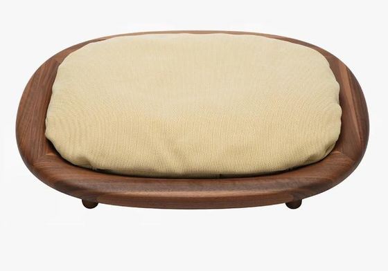 Καθαρό ξύλινο τετράγωνο κρεβάτι για κατοικίδια ζώα με αντιγλιστρούμενο σχεδιασμό και εύκολη δομή φροντίδας