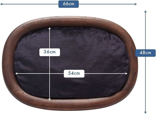 Καθαρό ξύλινο τετράγωνο κρεβάτι για κατοικίδια ζώα με αντιγλιστρούμενο σχεδιασμό και εύκολη δομή φροντίδας