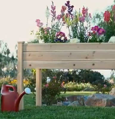 48x24x30in Υψηλό ξύλινο κουτί φυτεύματος για πίσω αυλή Λάμιναρισμός γυαλιστερό ξύλο ξύλο