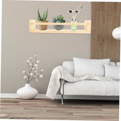 Ξύλινο διακοσμητικό κρεμασμένο ράφι σετ 2 για το βιβλίο Κουζίνα και παιδική τάξη οργανωτής δώρο